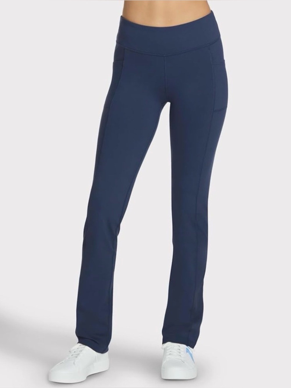 NWT Skechers Womenโs Navy Bootcut Walking and Yoga Pants, Size XS Petite